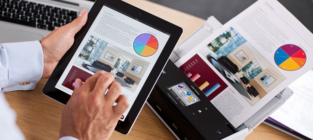 Man using ABBYY software