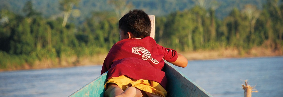 boy on boat brotherearth recycling