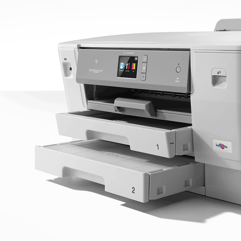X-Series PC Connected Wireless Print and 2 Sided Printing Brother HL-J6000DW A3 Colour Inkjet Printer Includes 2 Paper Trays Network and NFC